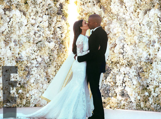 Kanye West si Kim Kardashian - poze nunta