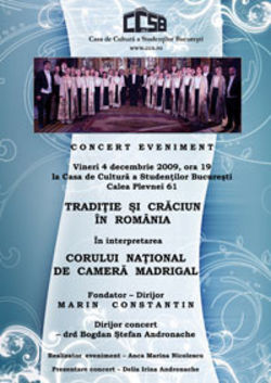 Concert Madrigal la CCS Bucuresti