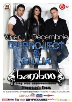 Concert Dj Project feat Giulia in club Bamboo