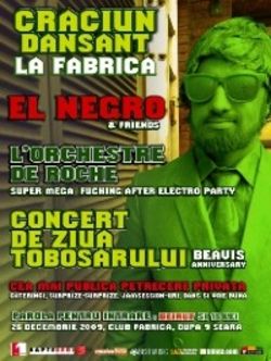 Craciun dansant cu El Negro in Fabrica
