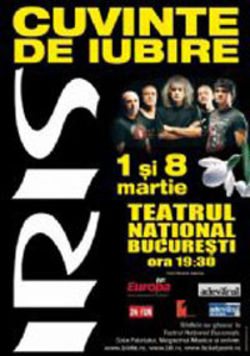 Concert Iris de 1 Martie la TNB