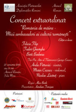 Concert Felicia Filip, Tudor Gheorghe, Berti Barbera la Ateneul Roman