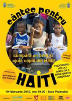 Loredana si Voltaj canta pentru Haiti la Sala Palatului