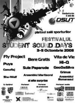 Student Sound Days, cu Puya, Fly Project si Bere Gratis la Cluj-Napoca