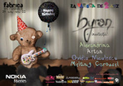 Concert Byron la Fabrica, Bucuresti: La varsta de 2 ani