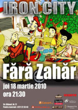 Concert Fara Zahar in Iron City din Bucuresti