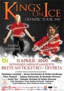 Kings On Ice la Bucuresti - Evgeni Plushenko, Stephane Lambiel, Edvin Marton