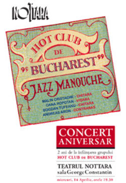 Concert aniversar Hot Club de Bucharest!