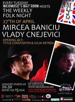 Concert Mircea Baniciu si Vlady Cnejevici in Club Mojo