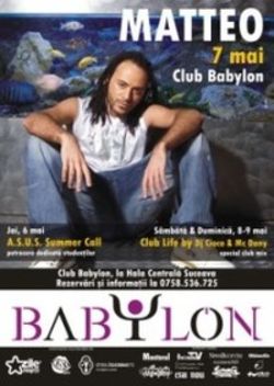 Concert Matteo in Club Babylon