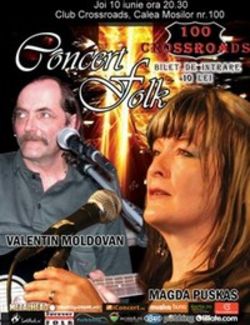 Concert Magda Puskas si Valentin Moldovan in club 100 Crossroads