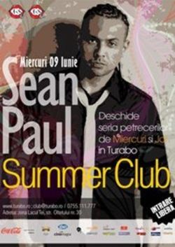 Sean Paul canta in club Turabo din Bucuresti