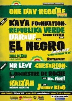 One Day Raggae Fest in Club Fabrica