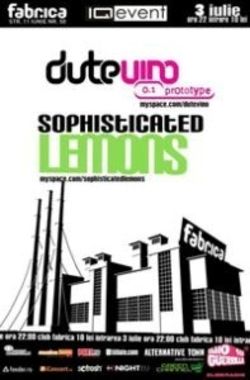 Concert Sophisticated Lemons in Club Fabrica