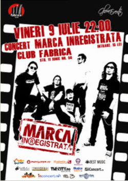 Concert lansare Marca Inregistrata in Club Fabrica