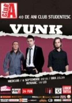 Vunk, concert aniversar in Club A