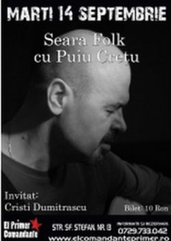 Folk Night cu Puiu Cretu