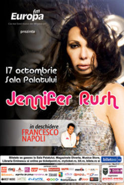 Jennifer Rush concerteaza in Romania