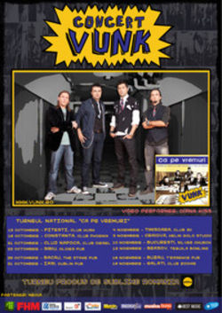 Concert Vunk in Galati la Club Zodiar