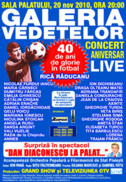 Galeria vedetelor, concert aniversar live