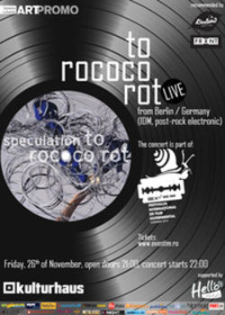 To Rococo Rot in premiera la Bucuresti