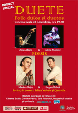 Concert Duete la cinema Scala in Bucuresti
