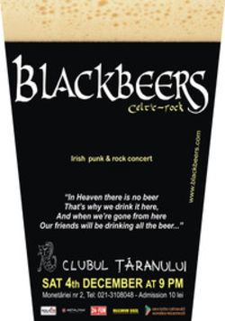 Concert Blackbeers (irish celtic rock punk) in Clubul Taranului Roman