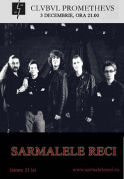 Concert Sarmalele Reci in Club Prometheus din Bucuresti