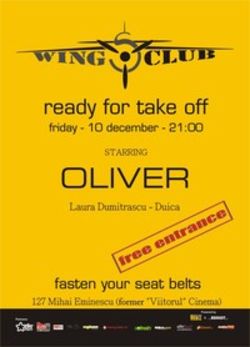 Concert Oliver in Club Wing din Bucuresti