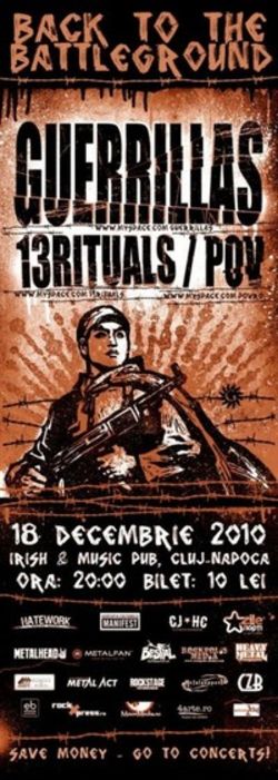 Concert Guerrillas in Cluj Napoca