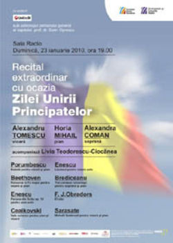 Concert extraordinar cu ocazia Zilei Unirii Principatelor la Sala Radio