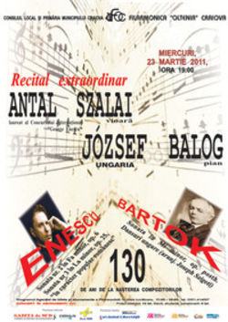 Stagiunea de muzica de camera Recital Enescu Bartok