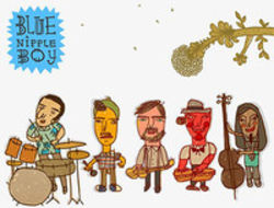Concert Blue Nipple Boy la Street Delivery