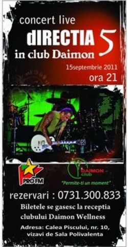 Concert Directia 5 la Daimon Club