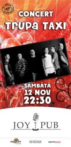 Concert Taxi in Joy Pub Bucuresti