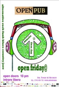 Open Friday party in Open Pub Bucuresti
