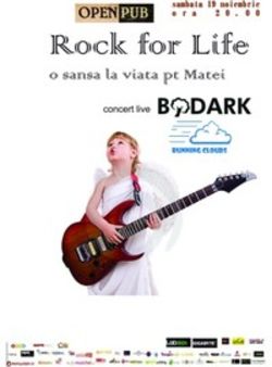 Rock for life! O sansa la viata pentru Matei - concert caritabil in Open Pub Bucuresti