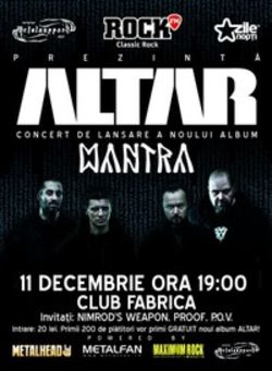 Concert lansare Altar - Mantra in Club Fabrica