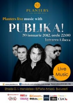 Concert Publika in Planters Bucuresti