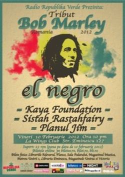 Concert tribut Bob Marley - El Negro & friends in Wings Club