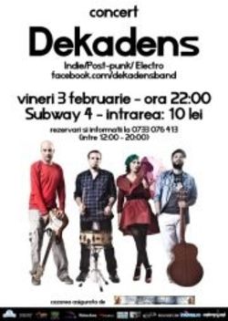 Concert Dekadens in Subway 4 Bacau