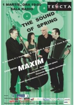 Concert The Sound of Spring cu Cvartetul Maxim la Sala Radio