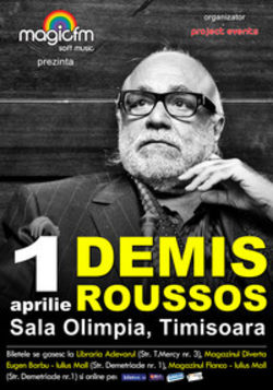 ANULAT: Concert Demis Roussos la Sala Olimpia Timisoara