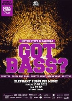 Got Bass? Party in Elephant Pub