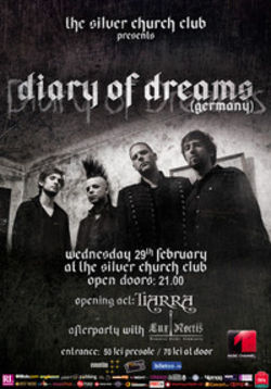 Concert Diary of Dreams in The Silver Church, invitati - Tiarra
