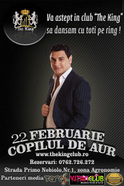 Concert live Copilul de Aur in The King Club Bucuresti