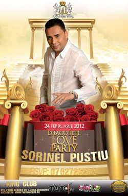 Dragobete Love Party cu Sorinel Pustiu la The King Bucuresti