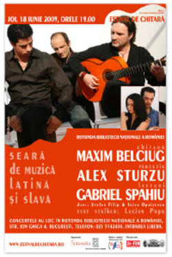 Seara de muzica latina si slava in cadrul Estivalului de Chitara