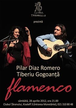 Concert flamenco cu Pilar Diaz Romero si Tiberiu Gogoanta la Clubul Taranului