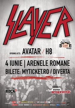 Concert Slayer la Arenele Romane